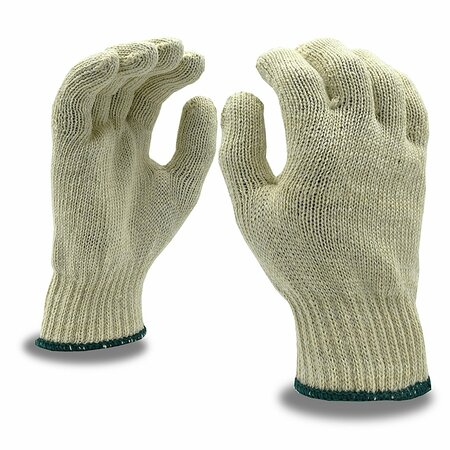 CORDOVA Machine Knit, Standard Weight Gloves, Bleached White, S, 12PK 3410S